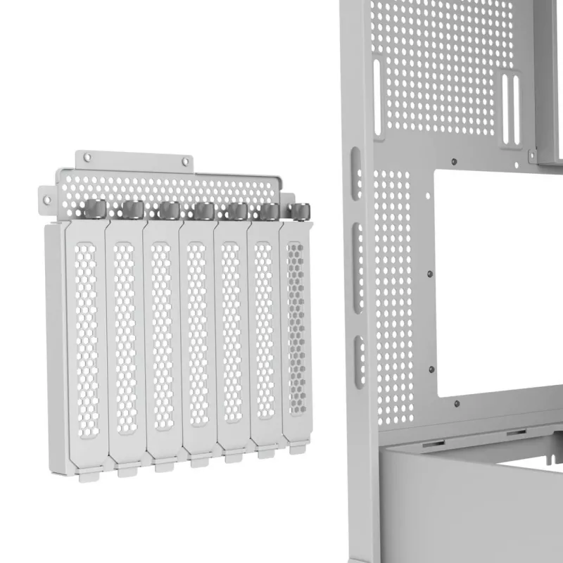 PC korpusas Midi Tower Cougar FV270 — Baltas, ATX/ EATX/ Micro-ITX, 2×3,5 colio + 2×2,5 colio, 120/140 mm ventiliatoriai