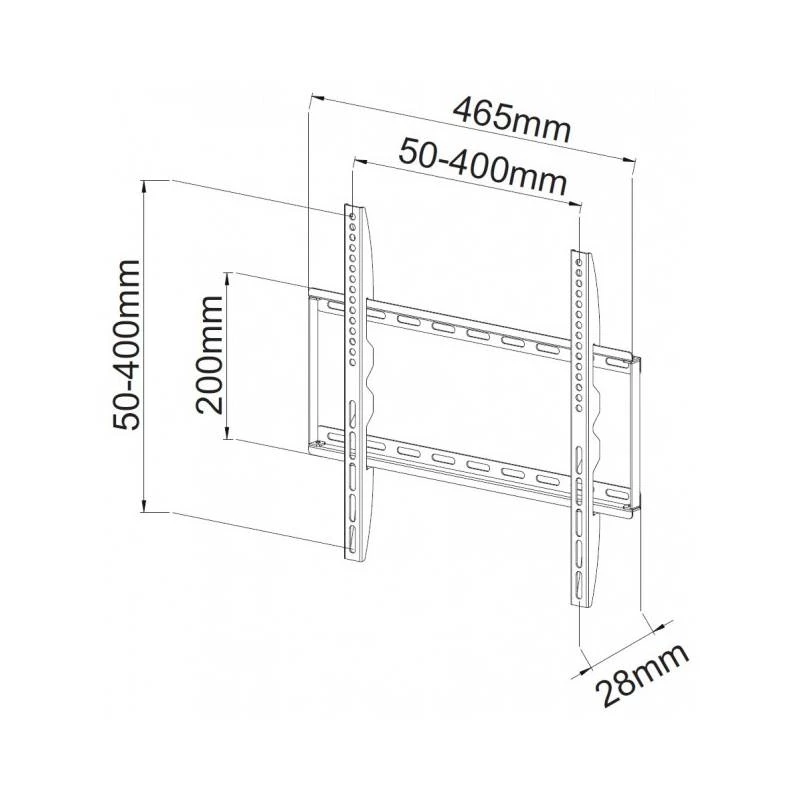Techly ICA-PLB-162MW TV laikiklis 139,7 cm (55 col.) Baltas