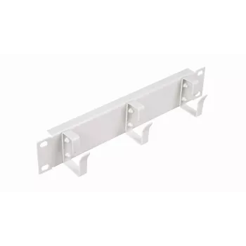 Kabelių žiedas EQUIP EZMR-10-G 19 inch stovo įrangai, metalinis korpusas, baltas