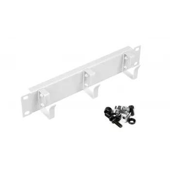 Kabelių žiedas EQUIP EZMR-10-G 19 inch stovo įrangai, metalinis korpusas, baltas