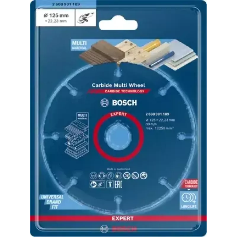 Bosch 2 608 901 189 pjovimo diskas medienai, plastikui ir kompozitams