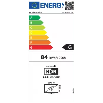 LG 55UR762H3ZC viešbučio televizorius 139,7 cm (55 col.) 4K Ultra HD 400 cd/m² Smart TV juodas 10 W