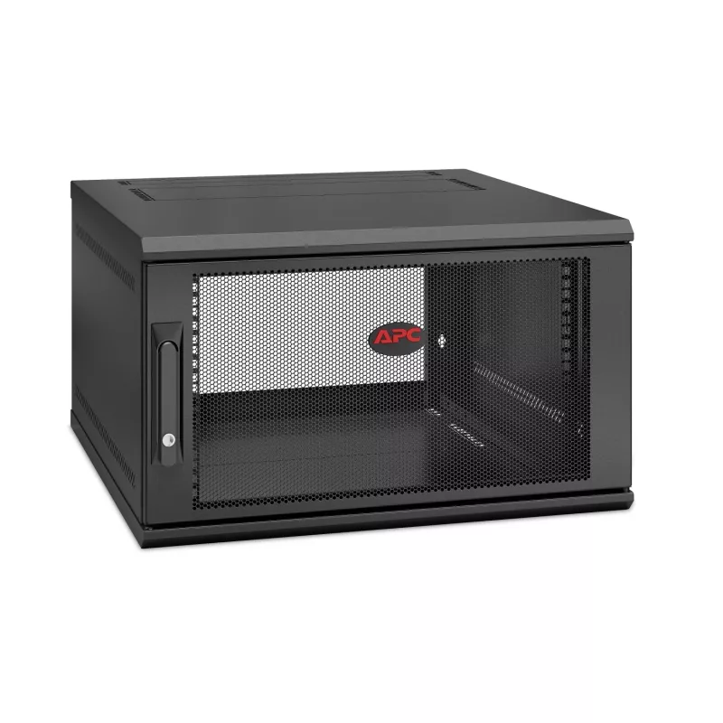 APC NetShelter WX AR106SH6, 6U, 19 colių jungiamasis stovas, montuojamas ant sienos, surinktas, 600 mm gylio