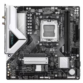 GIGABYTE B840M EAGLE WIFI6 pagrindinė plokštė – AMD Ryzen 9000, 5+2+2 VRM, DDR5 7600 MHz, Wi-Fi 6, 2.5GbE LAN