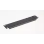 Tuščias skydelis EQUIP EZBP-10-B — metalinis, juodas, 1U, 123 g