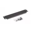 Tuščias skydelis EQUIP EZBP-10-B — metalinis, juodas, 1U, 123 g