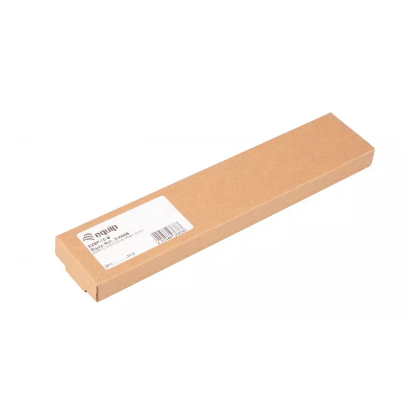 Tuščias skydelis EQUIP EZBP-10-B — metalinis, juodas, 1U, 123 g