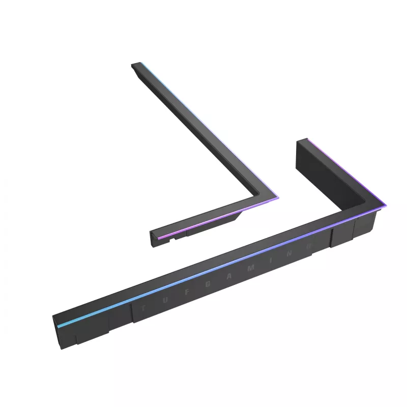 RGB apšvietimo rinkinys ASUS TUF GAMING GT502 Horizon — ARGB 3 kontaktų, 5 V, 1,44 A, magnetinis tvirtinimas, Midi Tower suderinamas, Juoda