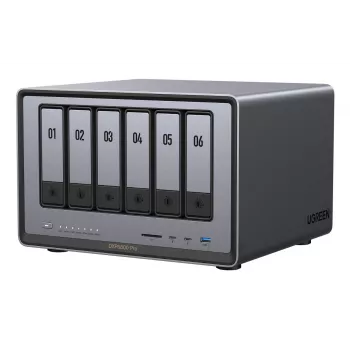 Ugreen DXP6800 Pro NAS darbalaukio serveris Intel® Core™ i5 8 GB DDR5 pilka, juoda