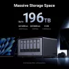 Ugreen DXP6800 Pro NAS darbalaukio serveris Intel® Core™ i5 8 GB DDR5 pilka, juoda