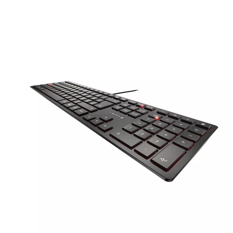 CHERRY KC 6000 Slim klaviatūra, USB, AZERTY, juoda