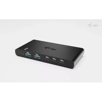 KVM doko stotelė i-tec 2 šeimininkams HDMI, USB-C sąsaja, PD 2×100W, 4K@60Hz, 2×USB-A