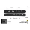 KVM doko stotelė i-tec 2 šeimininkams HDMI, USB-C sąsaja, PD 2×100W, 4K@60Hz, 2×USB-A