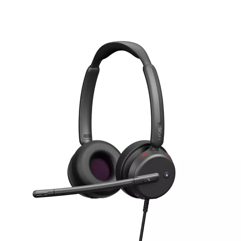 Laidinės ausinės EPOS IMPACT 400 MS UC ANC USB-C+A – viršugalvinės, 20–20000 Hz, 2 m laidas, 129 g, juodos
