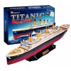 3D dėlionė Cubicfun Titanic Big T4011H — 1024 detalės, laivo modelis