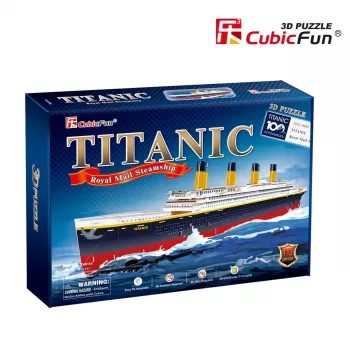 3D dėlionė Cubicfun Titanic Big T4011H — 1024 detalės, laivo modelis