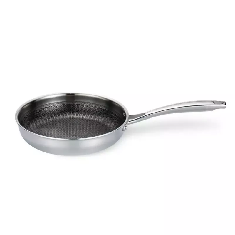 Universali keptuvė Maestro MR-1224-28 28 cm, trijų sluoksnių nerūdijančio plieno korpusas, nelimpanti danga, tinka indukcijai