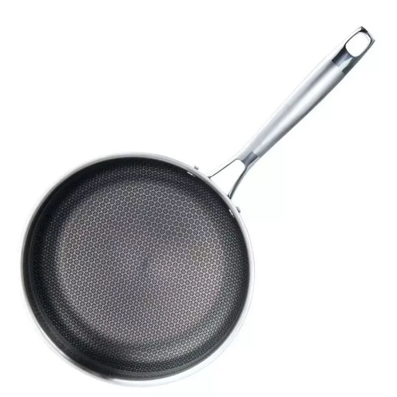 Universali keptuvė Maestro MR-1224-28 28 cm, trijų sluoksnių nerūdijančio plieno korpusas, nelimpanti danga, tinka indukcijai