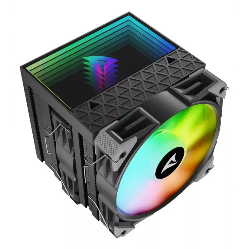 Oro aušintuvas Sharkoon A60 RGB 12 cm 500-1800 aps./min. juodas