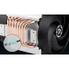 Serverio procesoriaus aušintuvas Arctic Freezer 4U-M Rev. 2 — 120 mm ventiliatorius, 122,16 m³/h oro srautas, dvigubas rutulinis guolis, 156×124×145 mm, TDP 350 W