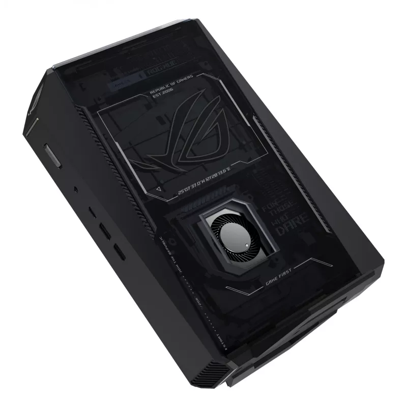 Mini PC ASUS ROG NUC RNUC15JNK9X489A2 — Intel Core Ultra 9 275HX, 32 GB DDR5, 1 TB SSD, NVIDIA GeForce RTX 5070, Windows 11 Home, Juoda