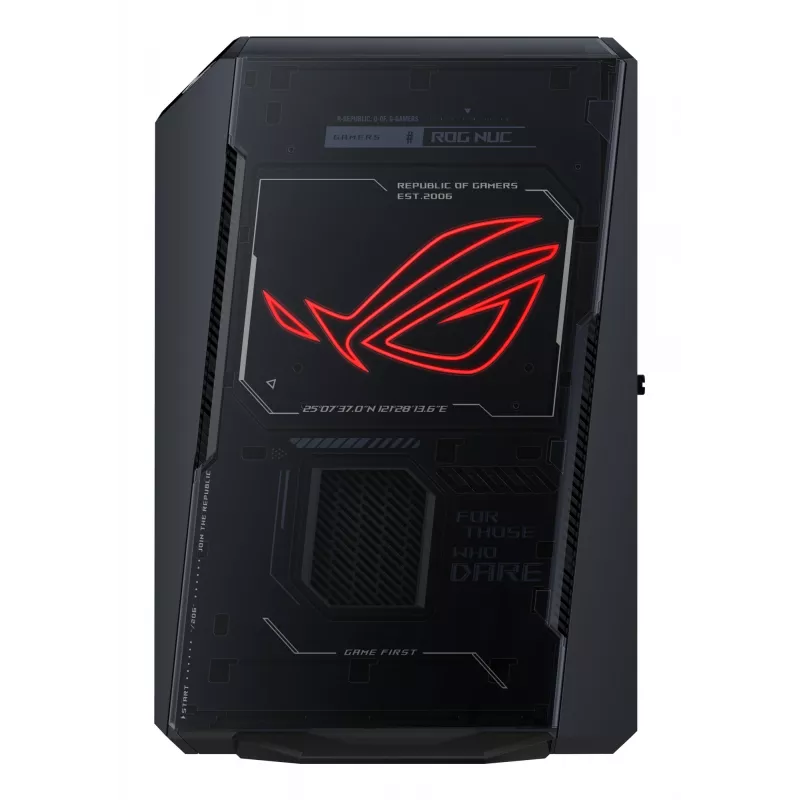 Mini PC ASUS ROG NUC RNUC15JNK9X489A2 — Intel Core Ultra 9 275HX, 32 GB DDR5, 1 TB SSD, NVIDIA GeForce RTX 5070, Windows 11 Home, Juoda