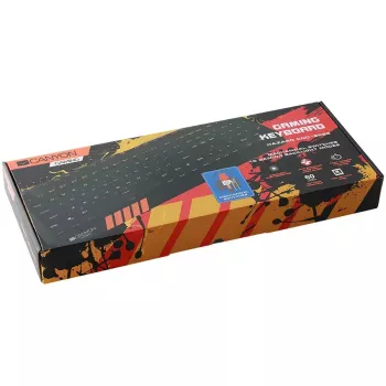 Mechaninė žaidimų klaviatūra CANYON Hazard GK-6 RGB laidinė juoda US/RU išdėstymu