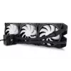 Skysčio aušinimo komplektas Alphacool Pro Aurora 420 CPU AIO 14 cm Juoda Balta