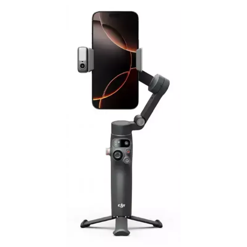 Išmaniojo telefono stabilizatorius DJI Osmo Mobile 8 – juodas, maks. apkrova 0,3 kg, 3350 mAh baterija, 10 h veikimo laikas