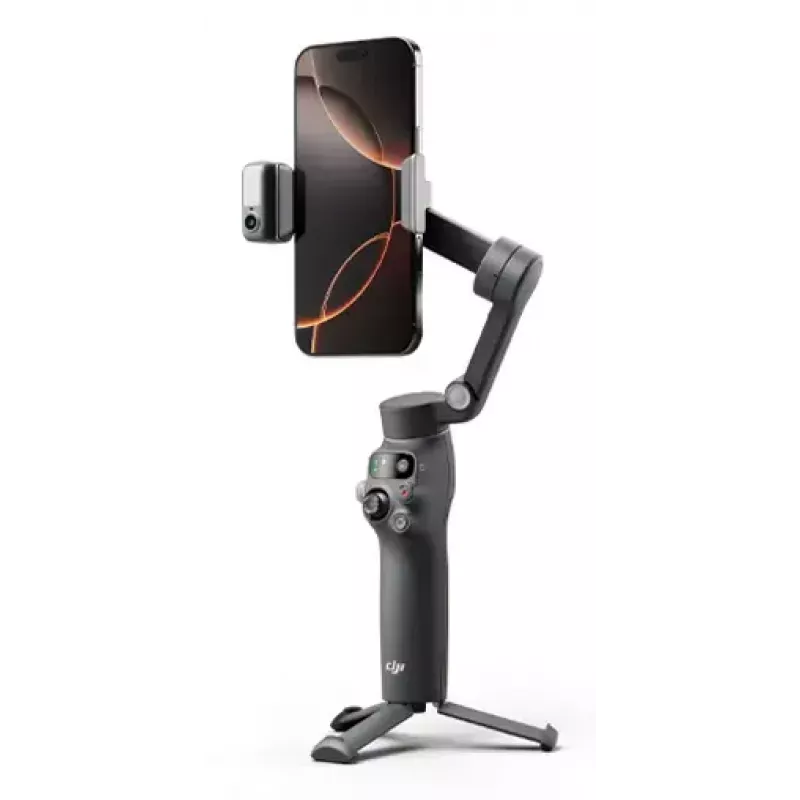 Išmaniojo telefono stabilizatorius DJI Osmo Mobile 8 – juodas, maks. apkrova 0,3 kg, 3350 mAh baterija, 10 h veikimo laikas