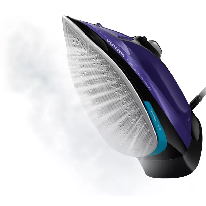 Philips PerfectCare GC3925/30 lygintuvas su SteamGlide Plus padu, 2500 W, juodai violetinis