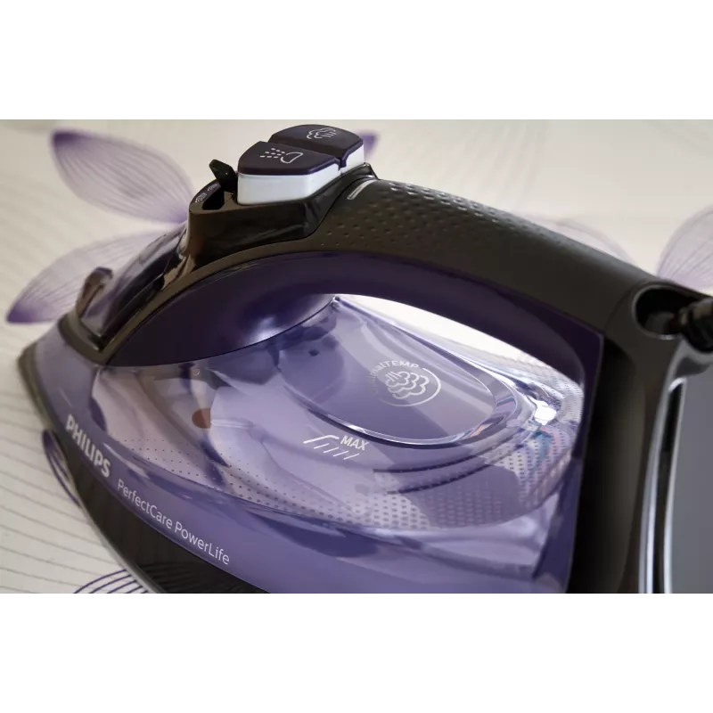 Philips PerfectCare GC3925/30 lygintuvas su SteamGlide Plus padu, 2500 W, juodai violetinis