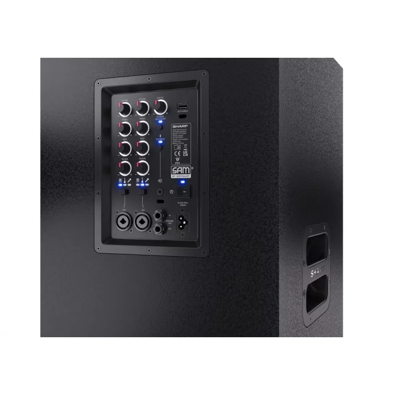 Sharp CP-LS200 nešiojamas vakarėlių garsiakalbis 200 W juodas