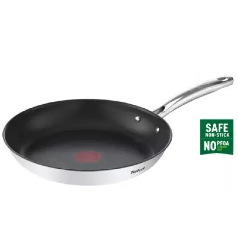 Universali keptuvė Tefal DUETTO+ G7320734 — 30 cm nerūdijantis plienas, be PFOA, juoda