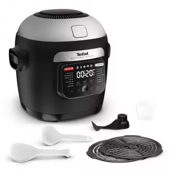 Multikepė Tefal Multicook Actifry MY741CF0, 6 L, 1334 W, nerūdijantis plienas/juoda
