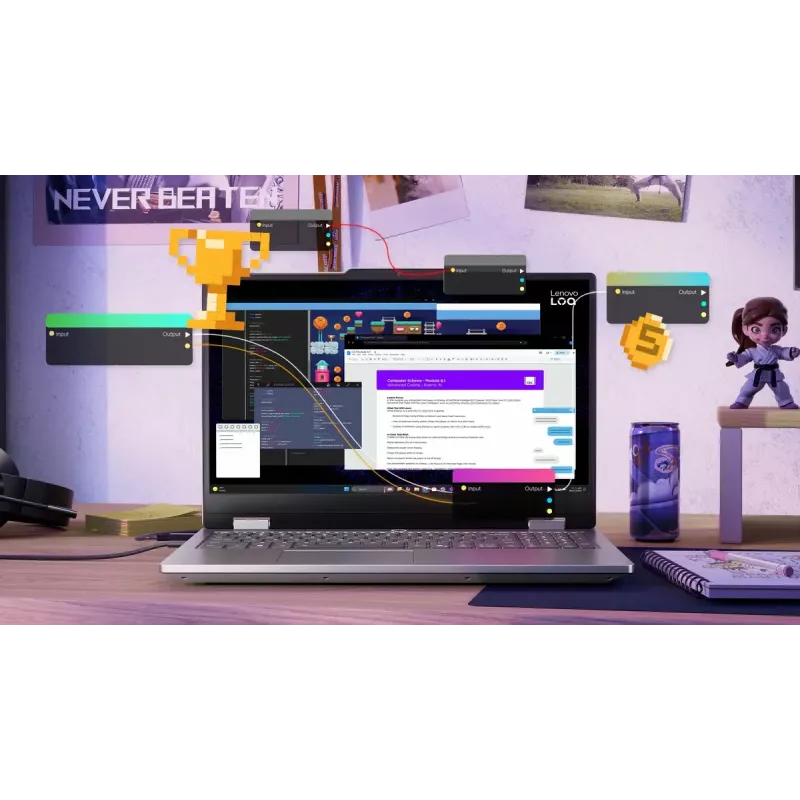 Nešiojamas kompiuteris Lenovo LOQ 15IRX10 — 15.6 colio FHD IPS Anti‑glare, Intel Core i5‑13450HX, 16 GB DDR5, 1 TB SSD, NVIDIA GeForce RTX 5060 8 GB, Windows 11 Home