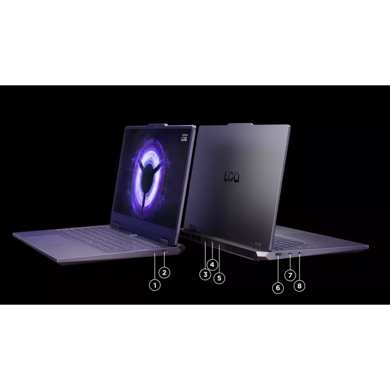 Nešiojamas kompiuteris Lenovo LOQ 15IRX10 — 15.6 colio FHD IPS Anti‑glare, Intel Core i5‑13450HX, 16 GB DDR5, 1 TB SSD, NVIDIA GeForce RTX 5060 8 GB, Windows 11 Home