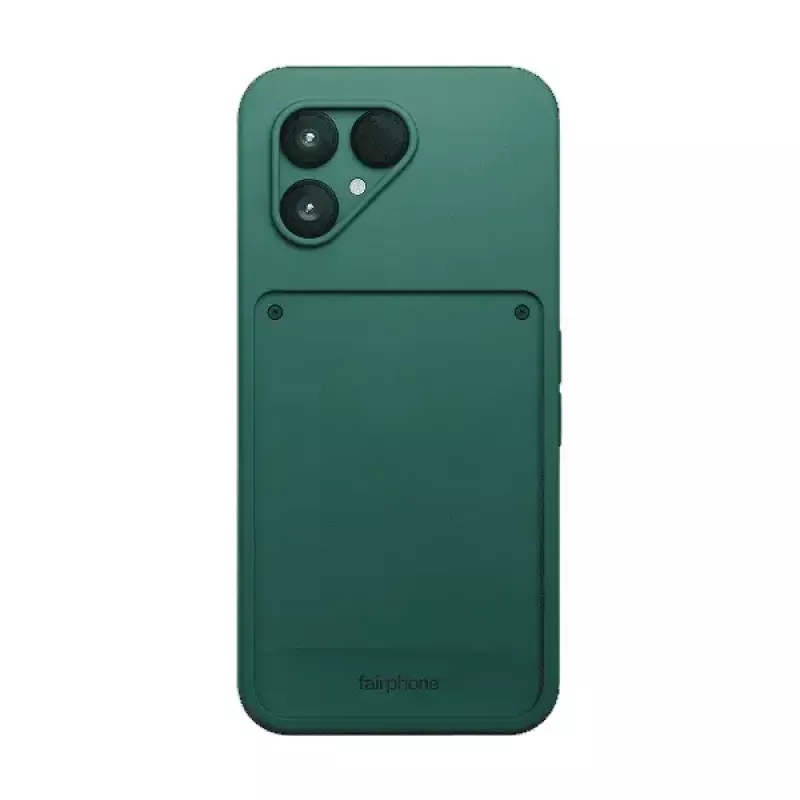 Dėklas mobiliesiems Fairphone Case v1 — apsauginis dangtelis Fairphone Gen. 6, tinka iki 16 cm (6,3 colio) ekranui, žalias
