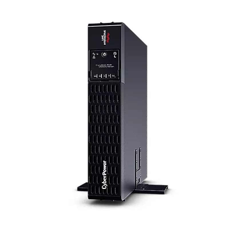Nepertraukiamo maitinimo šaltinis CYBERPOWER PR1500ERT2U 1,5 kVA / 1500 W, Line-Interactive, gryna sinusoidė, 10x C13 lizdai, 2U stelažas