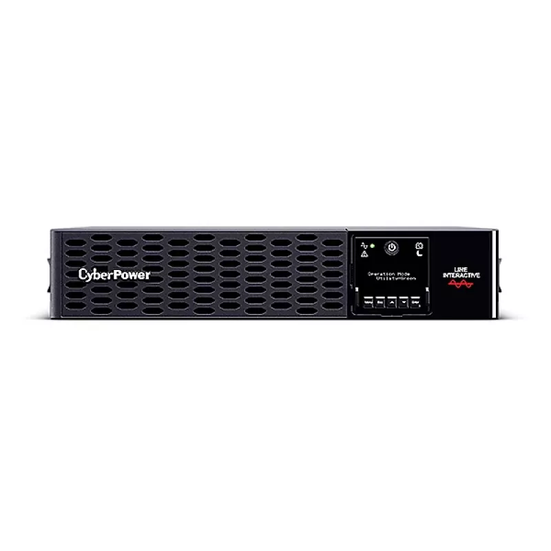 Nepertraukiamo maitinimo šaltinis CYBERPOWER PR1500ERT2U 1,5 kVA / 1500 W, Line-Interactive, gryna sinusoidė, 10x C13 lizdai, 2U stelažas