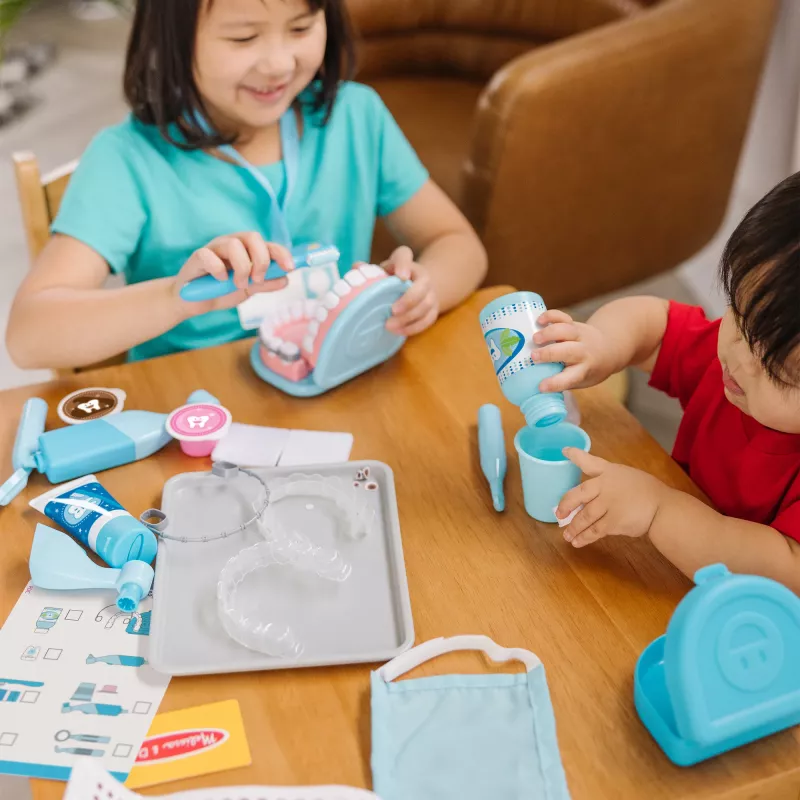 Žaidimų odontologo rinkinys Spinmaster Melissa & Doug Super Smile Dentist, nuo 3 metų, įvairiaspalvis
