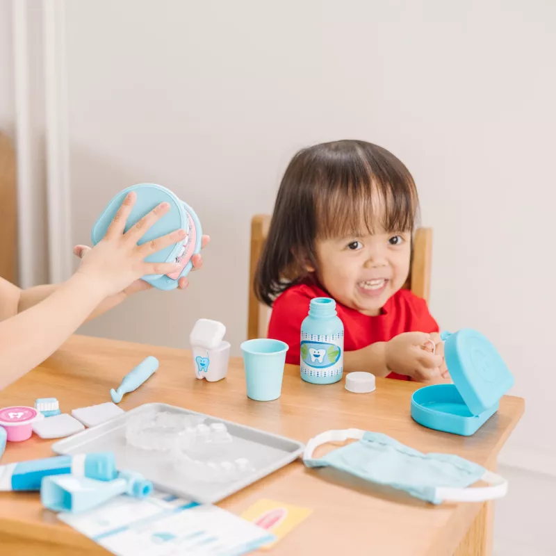 Žaidimų odontologo rinkinys Spinmaster Melissa & Doug Super Smile Dentist, nuo 3 metų, įvairiaspalvis