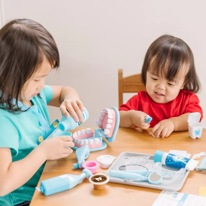Žaidimų odontologo rinkinys Spinmaster Melissa & Doug Super Smile Dentist, nuo 3 metų, įvairiaspalvis