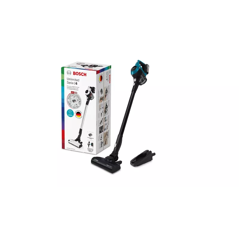 Bosch Serie 6 BBS611LAG belaidis kombinuotas dulkių siurblys 2-in-1, mėlynas, 2,5 Ah