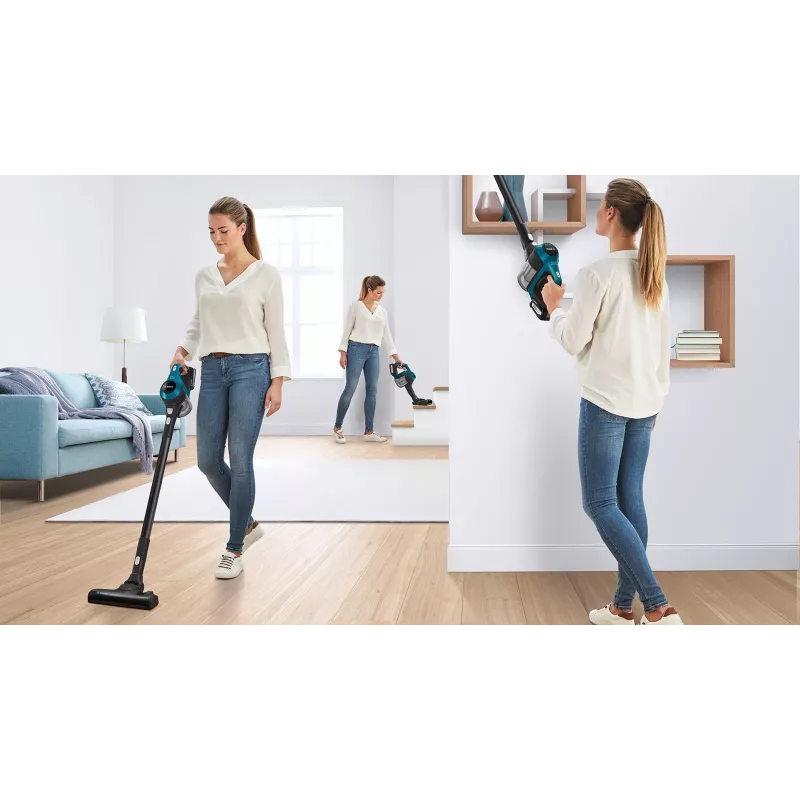 Bosch Serie 6 BBS611LAG belaidis kombinuotas dulkių siurblys 2-in-1, mėlynas, 2,5 Ah