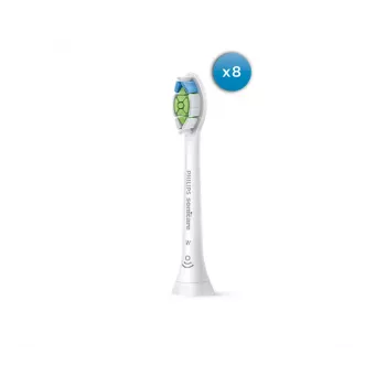 Philips HX6068/87 Optimal White dantų šepetėlio galvutės, 8 vnt., baltos, vidutinio kietumo šereliai