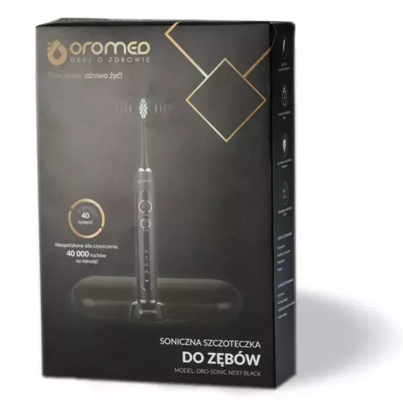 Dantų šepetėlis ORO-MED Oro-Sonic Next Black