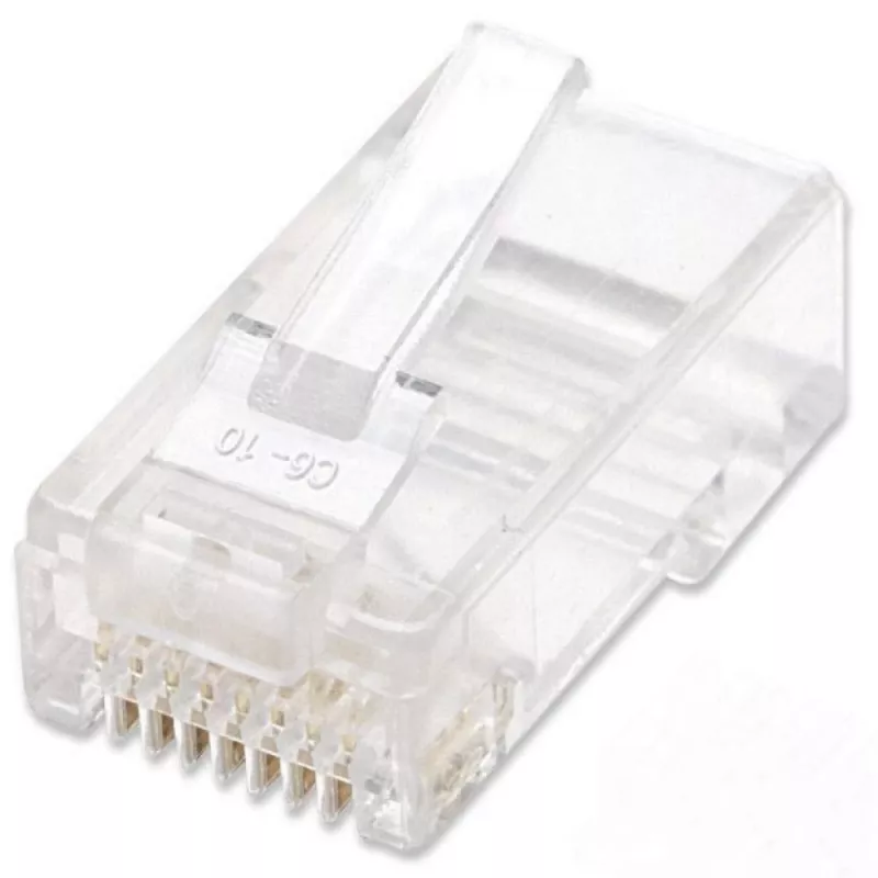 Techly IWP-JAR-C5RTY RJ45 jungtis, skaidri, 100 vnt. stiklainyje