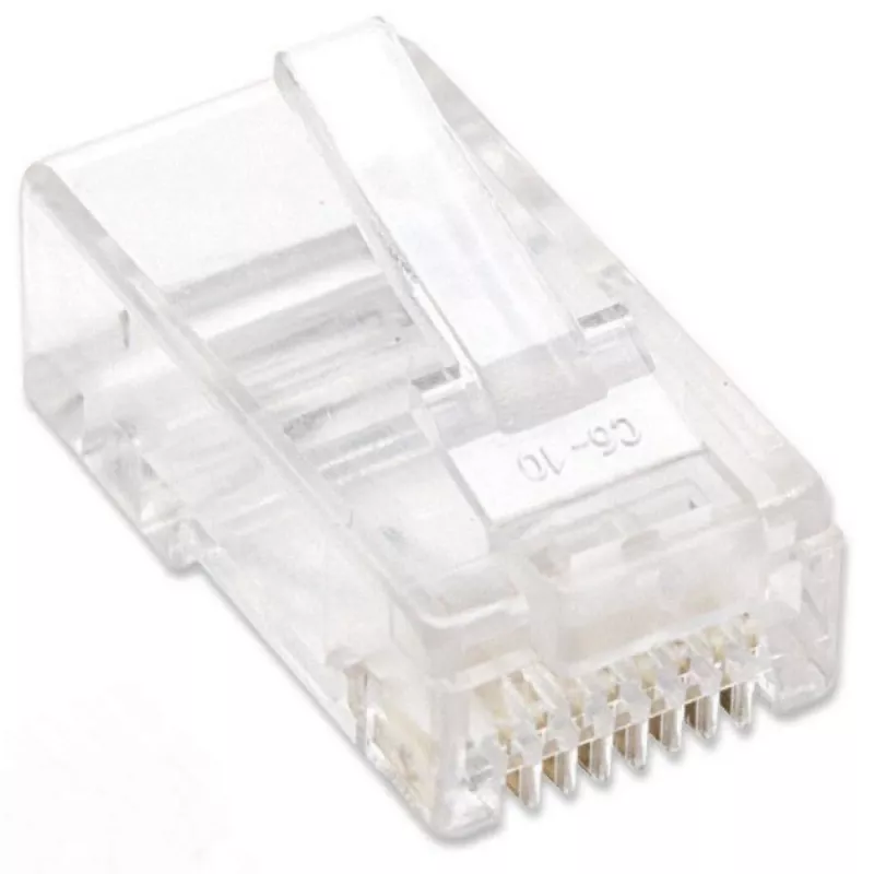 Techly IWP-JAR-C5RTY RJ45 jungtis, skaidri, 100 vnt. stiklainyje