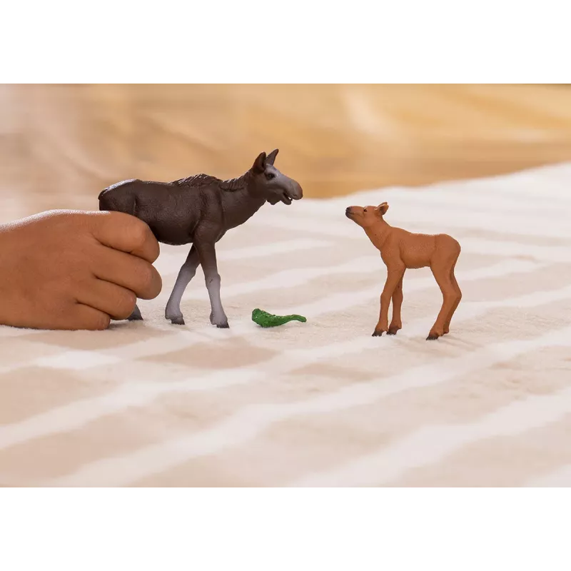 Figūrėlių rinkinys Schleich WILD LIFE Briedžių šeima – realistinės gyvūnų figūrėlės, 3+ metai, įvairiaspalvis